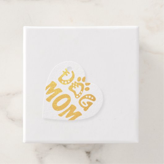 Dog mama bedankjes labels (Met doos)