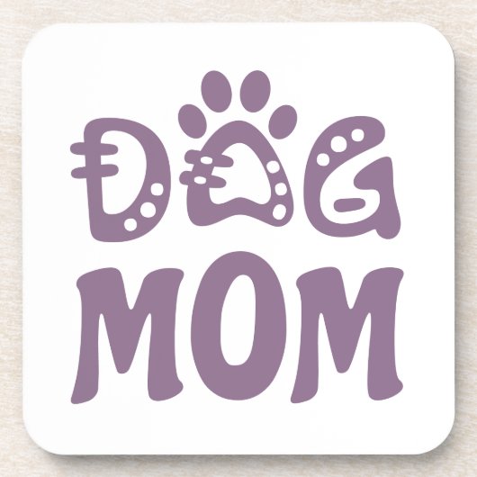 Dog mama bier onderzetter (Voorkant)