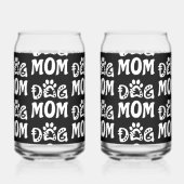 Dog mama blikvorm glas (Links)