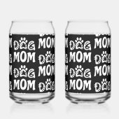Dog mama blikvorm glas (Achterkant)
