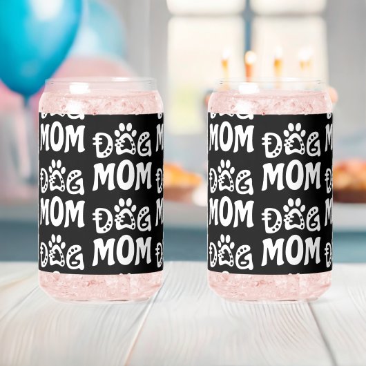 Dog mama blikvorm glas (Insitu (Baby Shower))