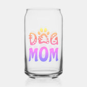 Dog mama blikvorm glas (Voorkant)