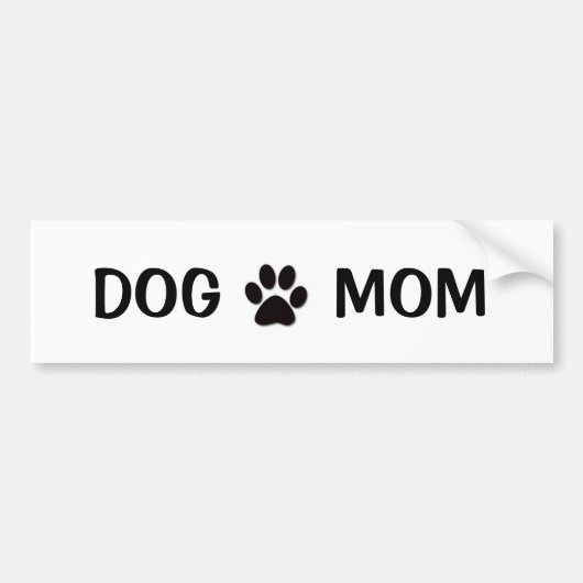 Dog mama bumpersticker (Voorkant)