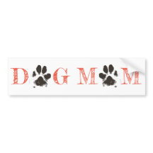 "Dog mama" bumpersticker