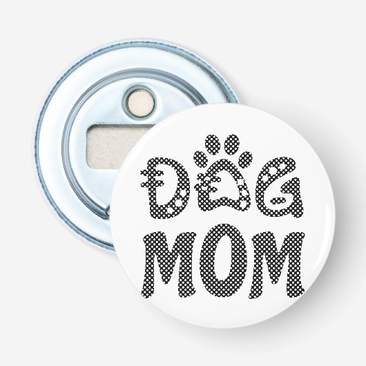 Dog mama button flesopener (Voorkant)