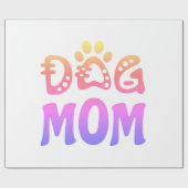 Dog mama cadeaupapier (Vlak)