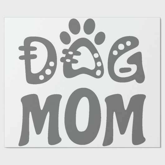 Dog mama cadeaupapier (Vlak)