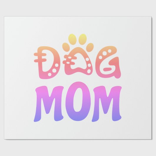 Dog mama cadeaupapier (Vlak)