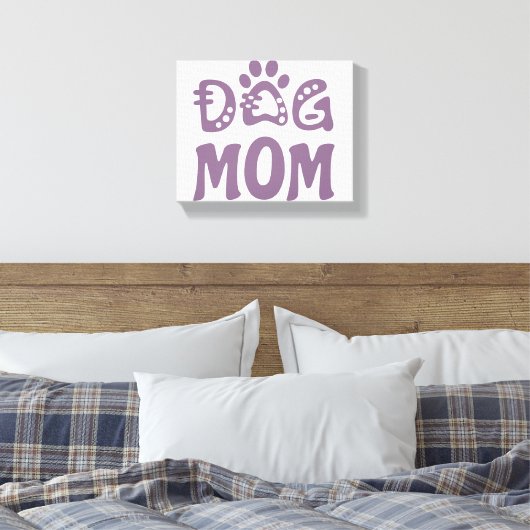 Dog mama canvas afdruk (Insitu (Slaapkamer))