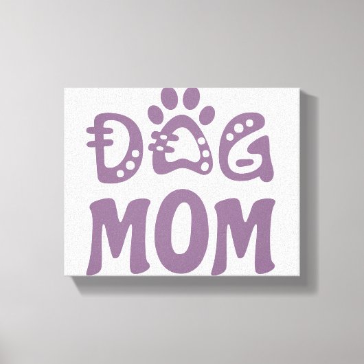 Dog mama canvas afdruk (Voorkant)