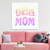 Dog mama canvas afdruk (Insitu (Woonkamer))