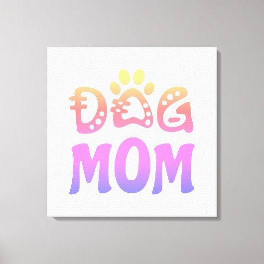 Dog mama canvas afdruk (Voorkant)