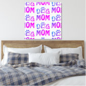 Dog mama canvas afdruk (Insitu (Slaapkamer))