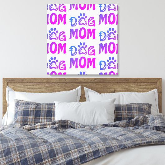 Dog mama canvas afdruk (Insitu (Slaapkamer))