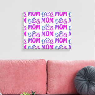 Dog mama canvas afdruk