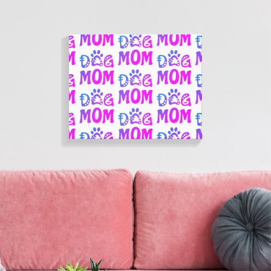 Dog mama canvas afdruk (Insitu (Woonkamer))