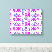 Dog mama canvas afdruk (Insitu (Houten vloer))