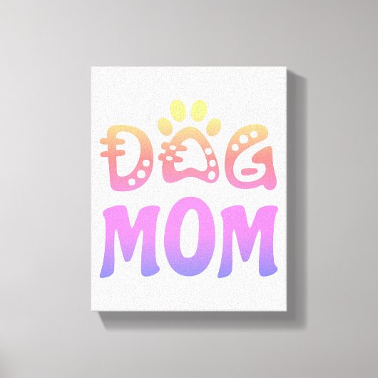 Dog mama canvas afdruk (Voorkant)