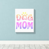 Dog mama canvas afdruk (Insitu (Houten vloer))