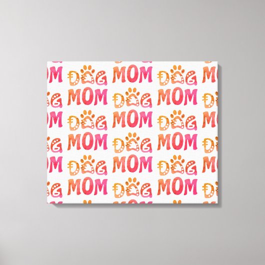 Dog mama canvas afdruk (Voorkant)