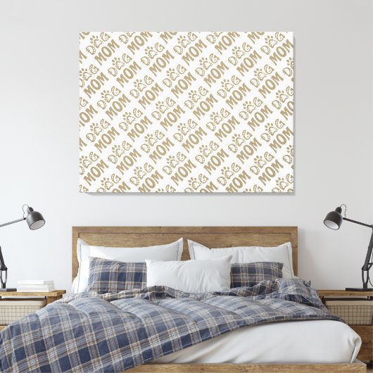 Dog mama canvas afdruk (Insitu (Slaapkamer))