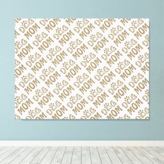Dog mama canvas afdruk (Insitu (Houten vloer))