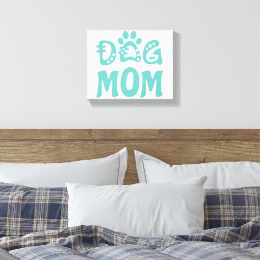 Dog mama canvas afdruk (Insitu (Slaapkamer))