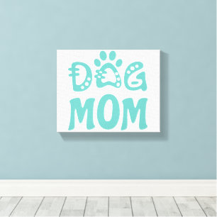 Dog mama canvas afdruk