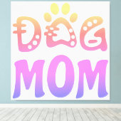Dog mama canvas afdruk (Insitu (Houten vloer))