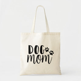 Dog mama canvas tas