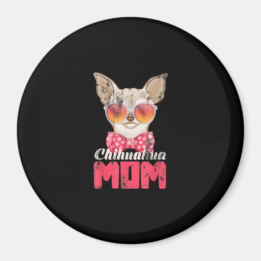 Dog Mama Chihuahua Magneet (Voorkant)