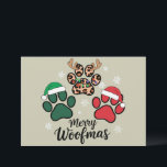 Dog Mama Christmas Merry Woofmas Hondenliefhebber  Feestdagenkaart<br><div class="desc">Dog Mama Christmas Merry Woofmas Hondenliefhebber Xmas</div>