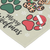 Dog Mama Christmas Merry Woofmas Hondenliefhebber  Korte Tafelloper (Hoek)