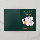 Dog mama Custom Happy Moederdag Folie Feestdagenkaart (Buiten Laag)