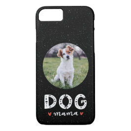 Dog Mama Custom Pet Photo Hoesje-Mate iPhone Case