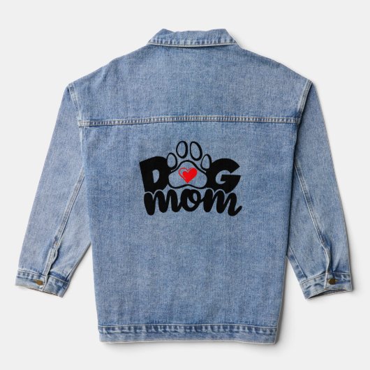 Dog mama denim jacket (Achterkant)