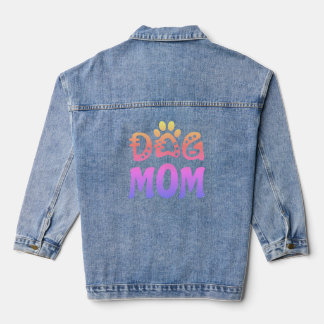 Dog mama denim jacket