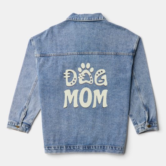 Dog mama denim jacket (Achterkant)