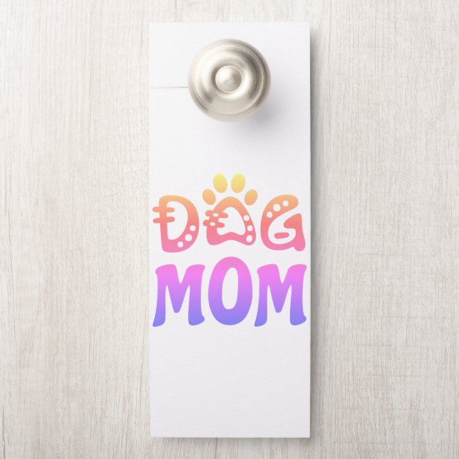 Dog mama deurhanger (Op knop)