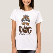 Dog Mama, Dog Mam, mama T-shirt (Voorkant)