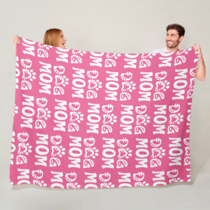 Dog mama fleece deken