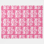 Dog mama fleece deken (Voorkant (Horizontaal))