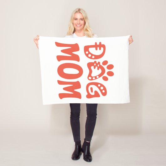 Dog mama fleece deken (In situ)