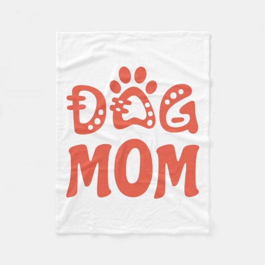 Dog mama fleece deken (Voorkant)