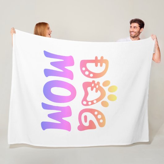 Dog mama fleece deken (In situ)