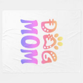 Dog mama fleece deken (Voorkant (Horizontaal))