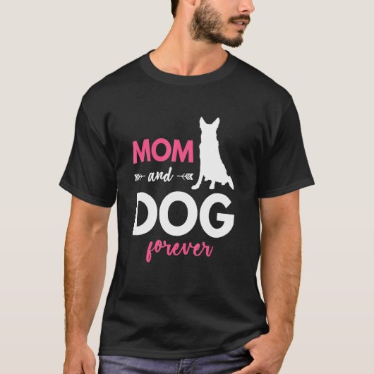 Dog Mama Forever German Shepherd T-shirt (Voorkant)