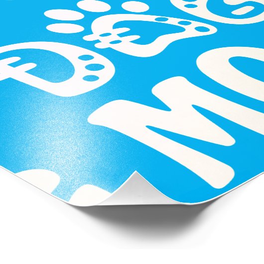 Dog mama foto afdruk (Hoek)