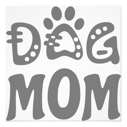 Dog mama foto afdruk (Voorkant)