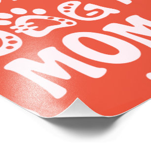 Dog mama foto afdruk